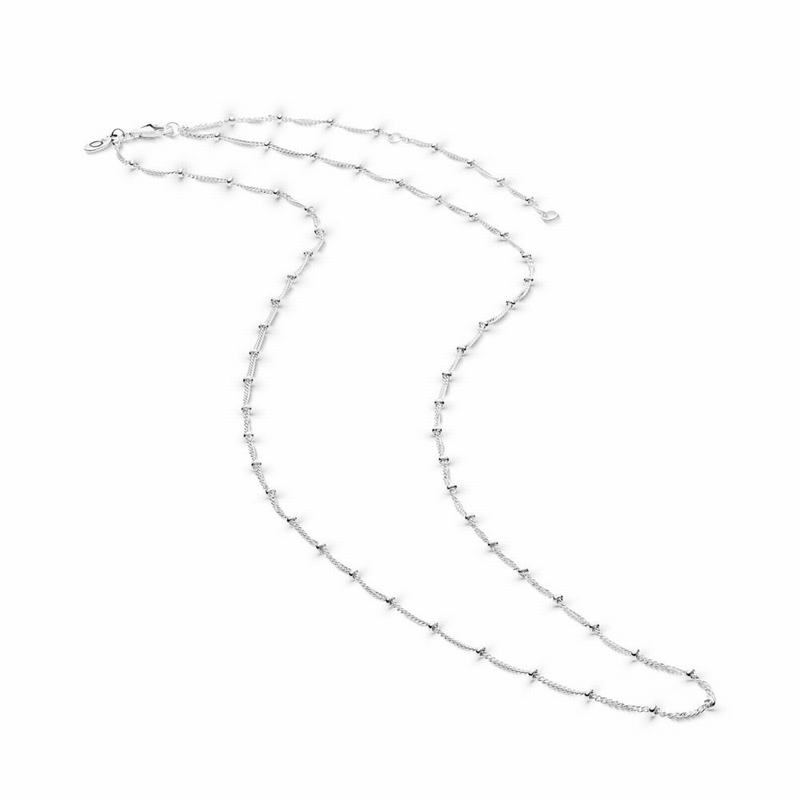 Pandora Australia Silver Beaded Necklace Chain - Sterling Silver | TAKODH817